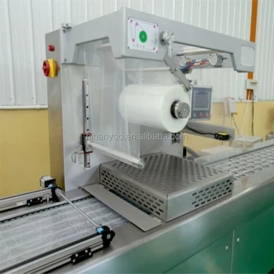 Dps termoformado envase vacío Llenado/Máquina de embalaje de alimentos/salchichas de carne/pescado/
