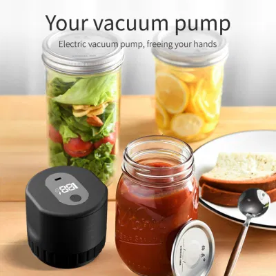 Home Appliance Portable Mason Jar sellador de alimentos para vacío eléctrico Máquina de embalaje y sellado de alimentos logotipo personalizado Bienvenido