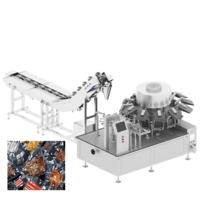 Bolsa de vacío totalmente automática Doypack Bolso de carne prehecha Rotary Premade Máquina de embalaje