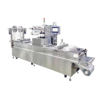 Venta caliente Precio fábrica de queso salchicha automática continua Termoformado vacío Máquina de embalaje
