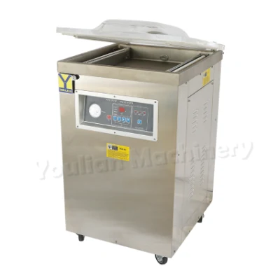 Dz-500 Vertical eléctrico una sola cámara de vacío de alimentos máquina de envasado selladora