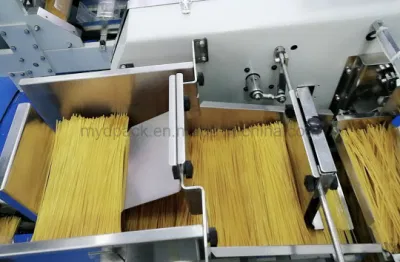 Espaguetis de Pasta automático máquina de pesaje y envasado en seco con tres Pesadoras