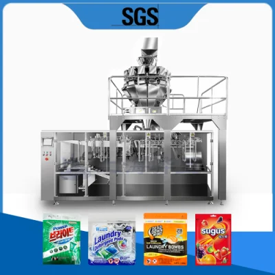 Máquina de embalaje de HFFS para aderezo de ensalada, bolsa de frutos secos Máquina de embalaje