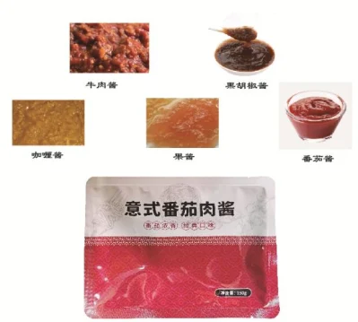 Máquina de embalaje horizontal para salsa de curry verde/salsa de Chill/mermelada