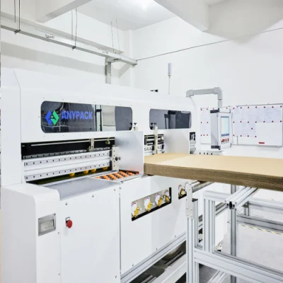Anypack Fabricante de cajas China totalmente automático cartón ondulado de alta velocidad Caja de embalaje de cartón máquina de fabricación para la fábrica