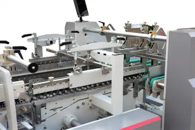 Los alimentos dulces automática de embalaje de cartón de papel Hamburger hamburguesa/máquina de hacer el cuadro de plegar los fabricantes para la venta (YL-650PC-B).