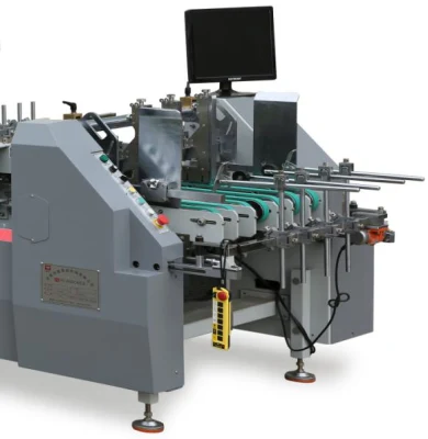 Los alimentos dulces automática de embalaje de cartón de papel Hamburger hamburguesa/máquina de hacer el cuadro de plegar los fabricantes para la venta (YL-650PC-B).