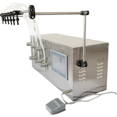 Resistencia a la corrosión Dovoll magnético de alta temperatura semiautomática de la bomba de agua de botella de plástico de la miel líquida Salsa de zumo de refresco, salsa de tomate Máquina de Llenado