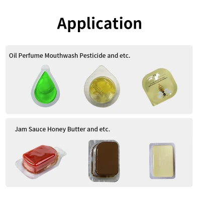 Sellado automático de termoformado Blister máquina de embalaje Ketchup Perfume Jam Chocolat Máquina automática de envasado de ampollas