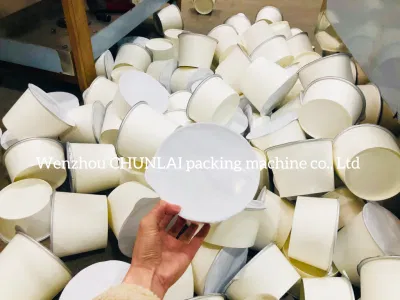 Embalaje de alimentos preparados Quickserved contenedor Fideos Fideos Instantáneos automática máquina de sellado de bandejas