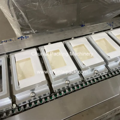 Embalaje de alimentos preparados BG-2 Sandwich tipo Lineal Caja de plástico bandeja de papel cartón Contenedor de la máquina de sellado