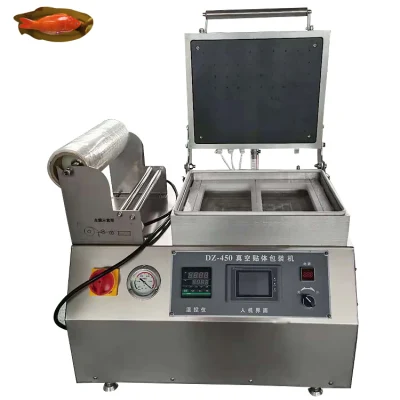 Paquete de vacío de la piel Maquinaria de embalaje para cámara de vacío de mariscos Sellador piel máquina de envasado al vacío Alimentos Frutas frescas carne pescado Máquina de embalaje