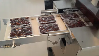 Máquina de envasado al vacío de termoformado de frutas verduras frescas salchichas