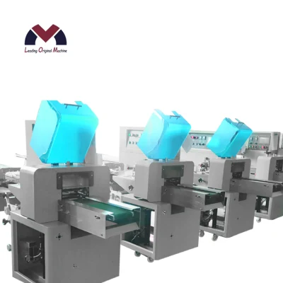 Almohada totalmente automática de codificación de embalaje la máquina para pasta de galleta Fideos Instantáneos Nugget de pollo de la bolsa de pan de panadería papel A4 con nitrógeno