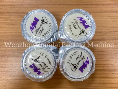 Los productos de cuidado de piel de Vino Tinto galleta comunión Copa Cáliz Embalaje la máquina de sellado de llenado