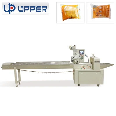 Congelados bollos, panecillos al vapor, hamburguesas, pizza, cruasanes, Arabesque tortitas, Daliba película PE automática Máquina de embalaje termoencogible