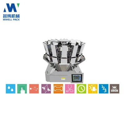 Máquina de embalaje de pesaje automático con granupa de maíz Pastel de frijoles de carne cocida de olla carne de salchicha de frijol seco de cucumber Konjac