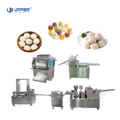  Cortador de Bun Bun Bun de la máquina empaquetadora máquina de hacer una hamburguesa Bun Bun que hace la máquina que hace la máquina de vapor automática máquina de hacer Bun