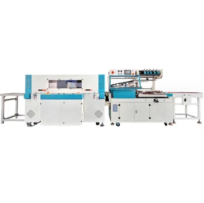 Máquina de envasado, sellado, corte y contracción de alimentos automática de tipo L Envoltura retráctil de embalaje de embalaje de embalaje de embalaje