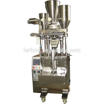 Nuevo diseño automático 100g 500g arroz 1 kg de grano de azúcar sal detergente en polvo de varios materiales de sellado con un peso de la máquina de embalaje