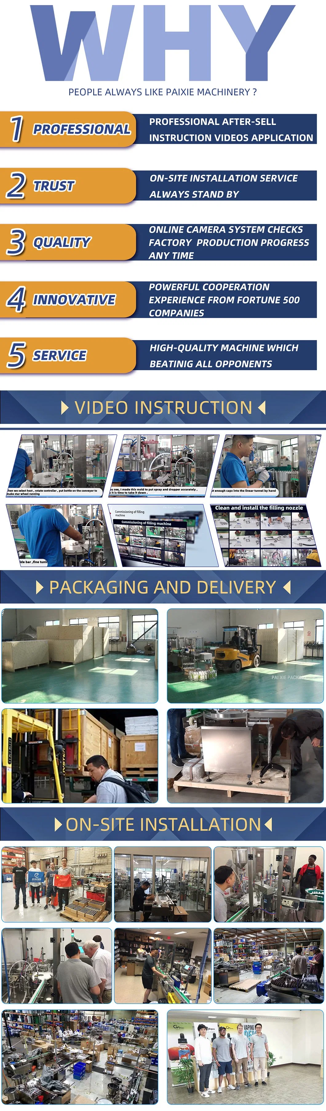 Factory Industrial Supplier Jam Mayonnaise Sauce Pet Big Barrel Production Line Filler Capper Labeler Boxer Machine Smart Filling Machine