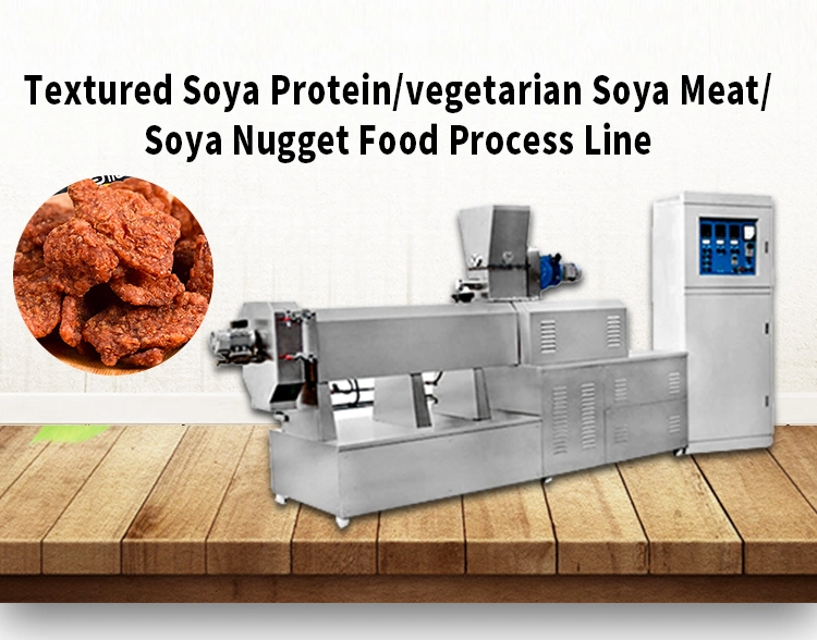 Vegetable Tissue Soya Chunks Processing Line Tissue Protein Making Machine