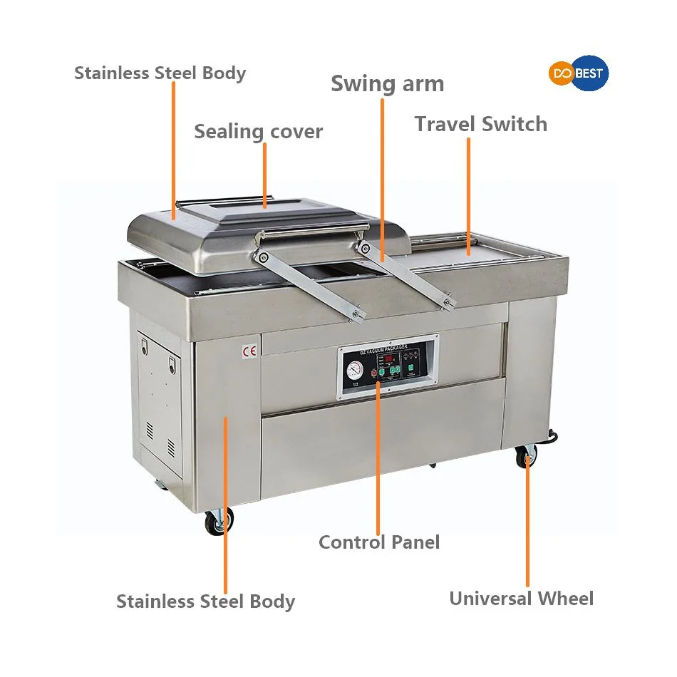 Stainless Steel Vacuum Package Machine Vacuum Packing Machine Vacuum Sealer for Fruits Meat Vegetables