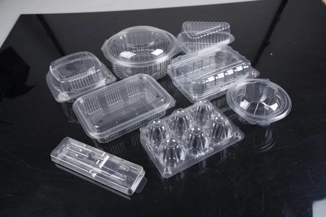 Fully Automatic Bakery Tray Sandwich Blister Packaging Clamshell Packaging Plastic Transparent Box Packaging Thermoforming Machine