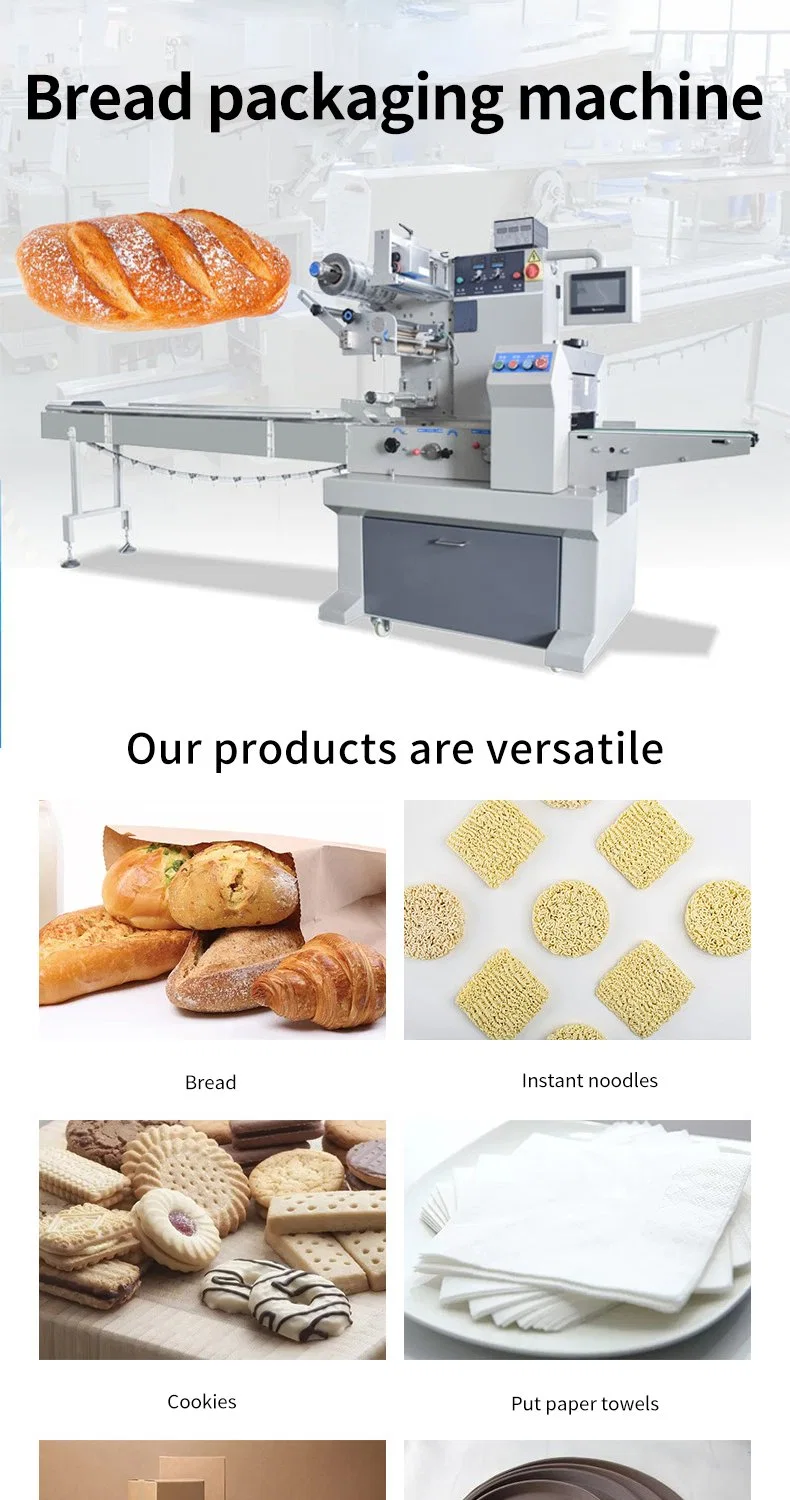 Bread Packing Machine Nitrogen-Filled Automatic Bagging Machine for Toast and Pastry