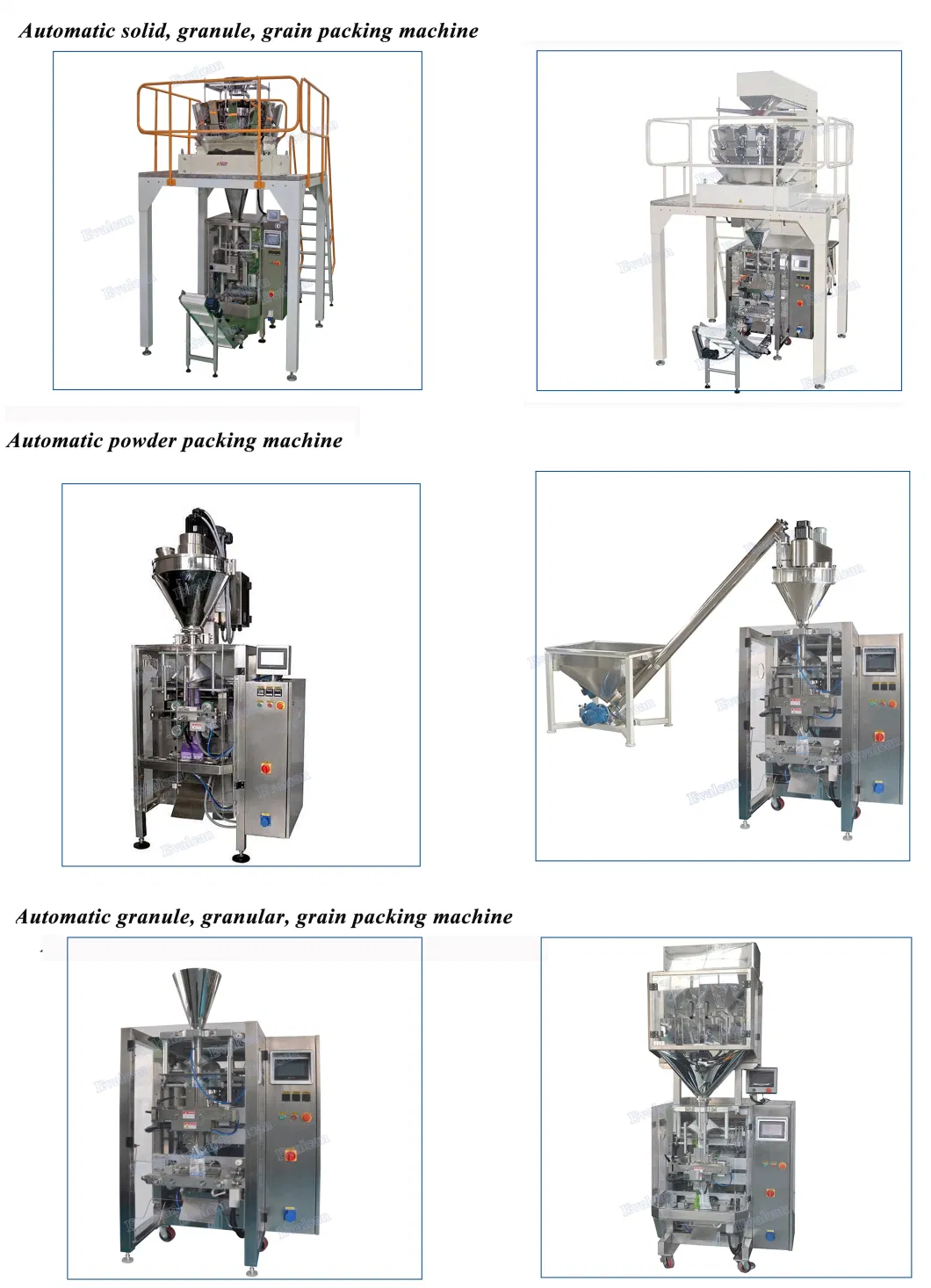 Automatic Cereal Food Packaging Machine for Rice, Millet, Wheat, Grains, Seed