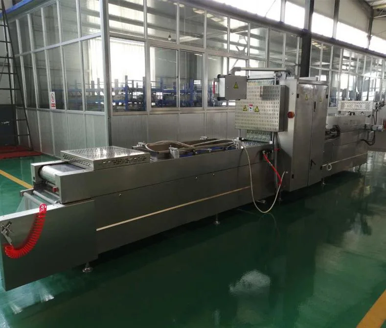 Fully Automatic Modified Atmosphere Filling Nitrogen Filling Tray Thermoforming Fresh Lock Packaging Machine