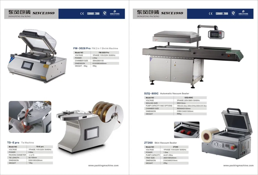 Skin Food Vacuum Packing Machine (ZT-260)