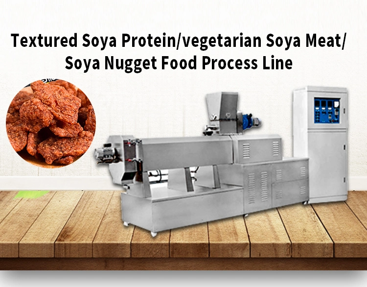 Textured Soya Protein Processing Line Soy Chunks Nuggets Making Machine
