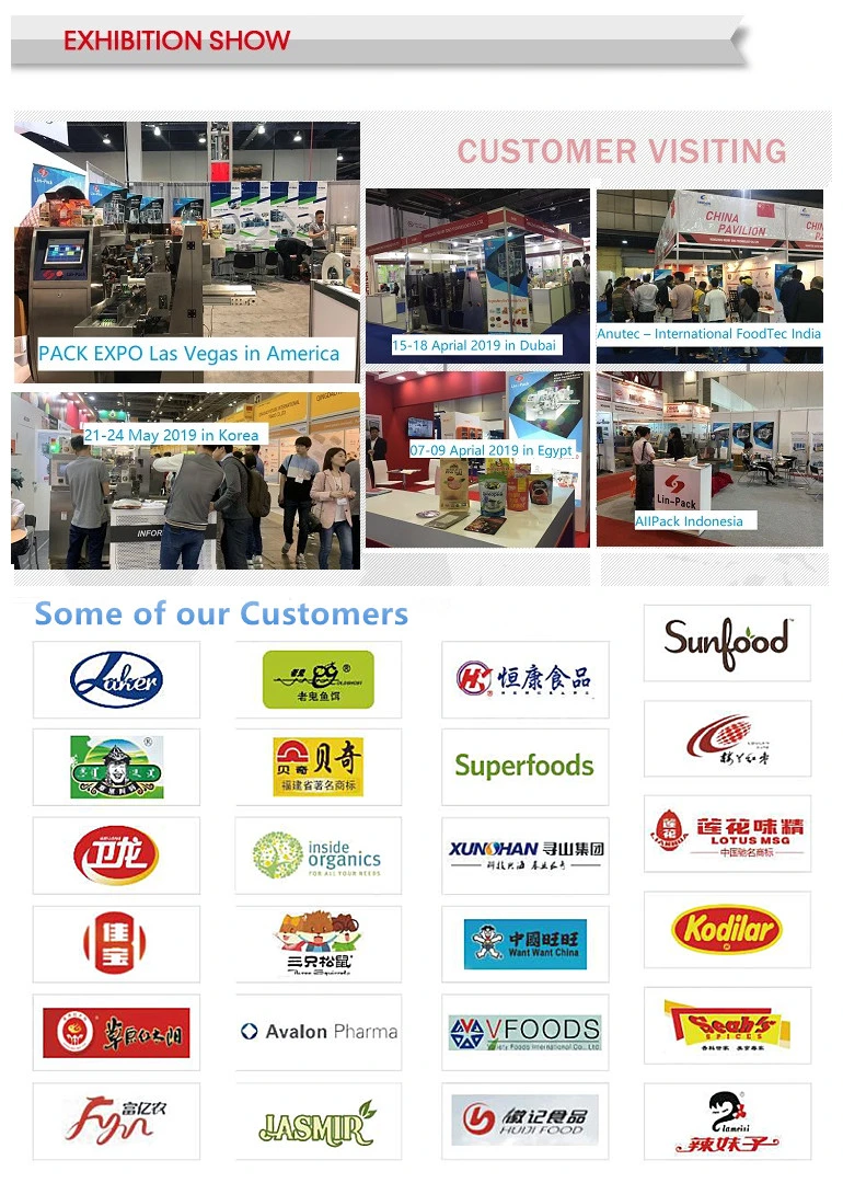 Automatic Dates Rice Cashew Pistachios Nuts Fruits Snacks Food Packaging Zipper Doypack Bag Pouch Packing Machine