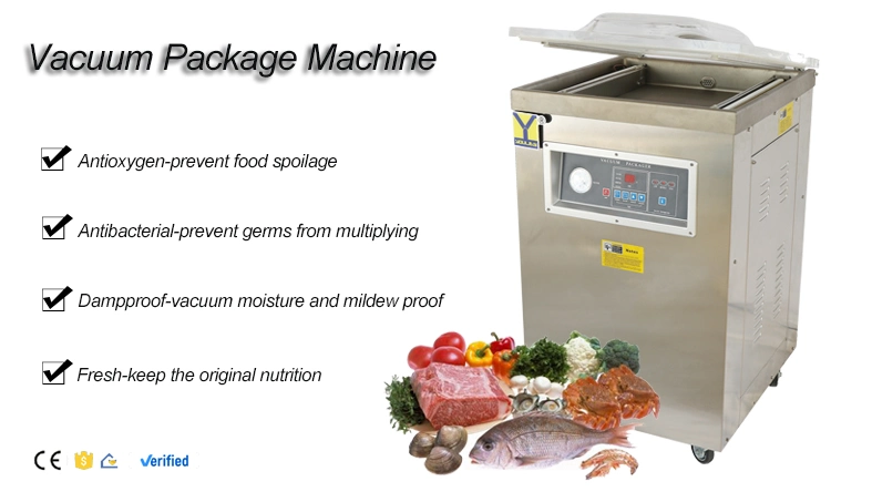 Dz-500 Electric Vertical Single Chamber Food Vacuum Sealer Packaging Machine