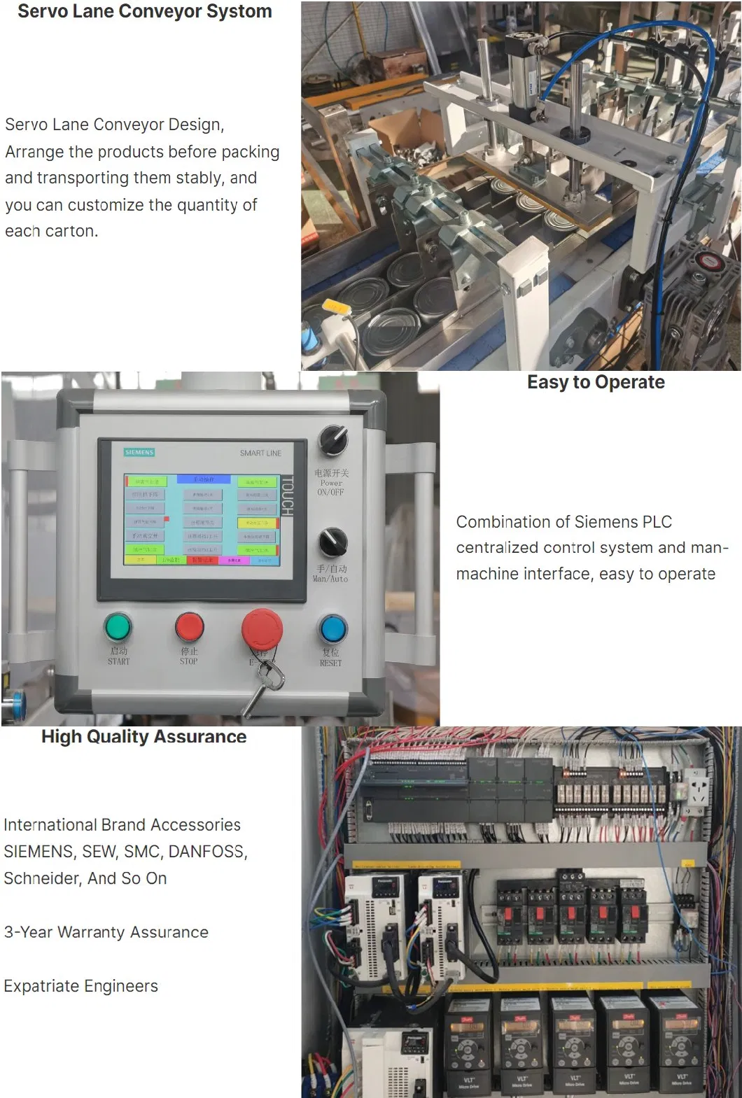 Leadworld Packaging Machinery Prepared Foods Ready to Eat Meals Beverage Milk Automatic Case Carton Packer Line