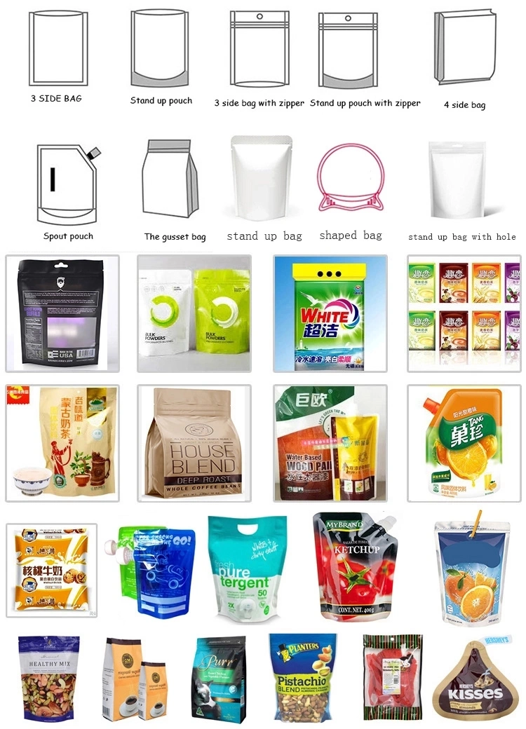 Instant Noodle Peanut Nut Walnut Pet Dog Food Wrapping Filling Pack Sealing Shrink Package Full Servo Motor Control Preamde Pouch Packing Auto Packaging Machine