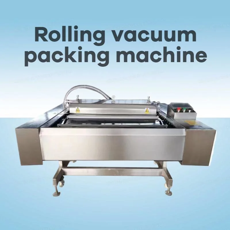 Commercial Vacuum Sealing Machinery Peeled Garlic Dried Fruit Rice Corn Cheese Pizza Fish Rolling Vacuum Packing Machine