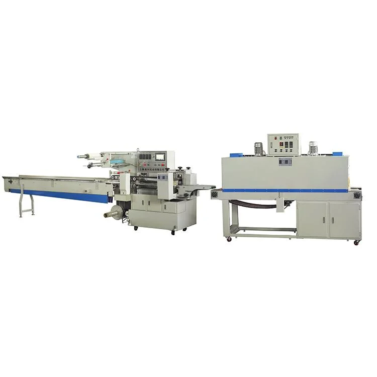 Automatic Horizontal Thermal Shrinkable Film Fast Food Lunch Box Shrink Packing Machine