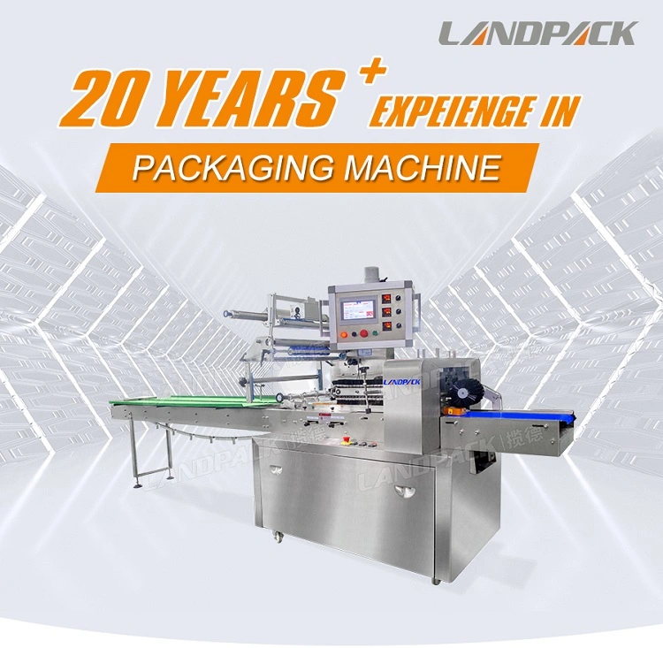 Landpack Lp-250b Horizontal Cake Bread Coconut Cookies Sugar Cube Bagging Packing Machine