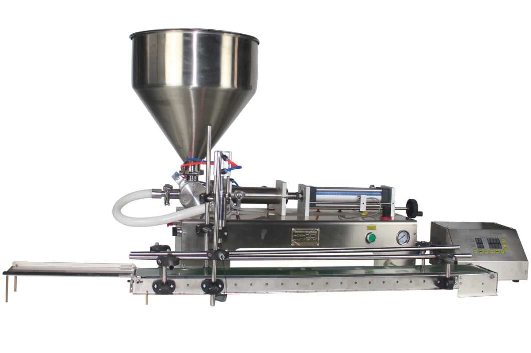 Automatic Pneumatic Tablet Peanut Body Butter Chocolate Ketchup Grease Tomato Sauce High Viscosity Syrup Yogurt Cream Honey Paste Bottling Filling Machine