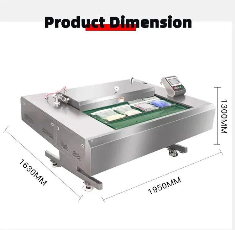 304 Stainless Steel Rolling/Continuous/Conveyor Vacuum Packing/Packaging/Wrapping Machine for Sausage/Sausages/Fresh Fish