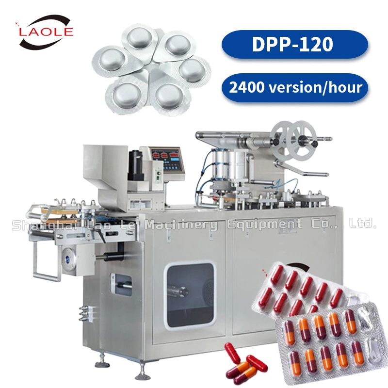 Dpp-80 Tablet Aluminum Capsule Press Blister Candy Milk Tabletflat Packaging Machine