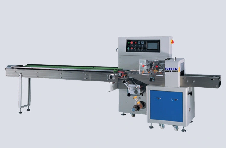 Automatic Cookies /Egg Rolls Flow Wrap Pillow Packaging Machine