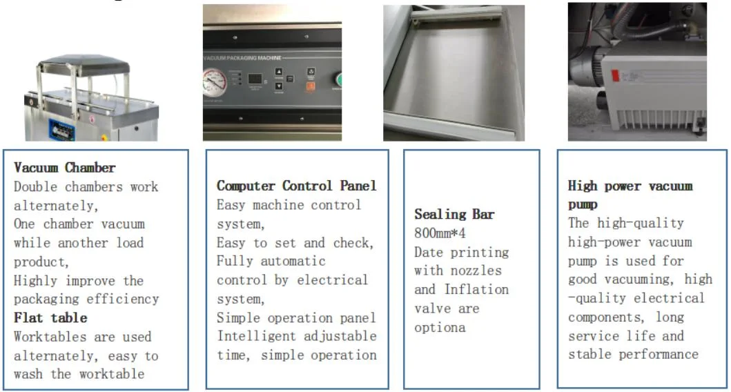 Commercial Dried Fruit Vacuum Sealer Machine Food Vertical Vacuum Packaging Machine/Package