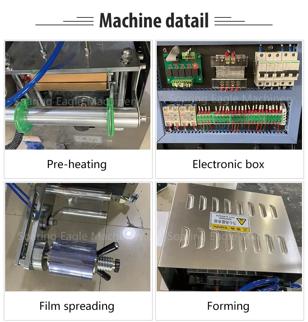 Automatic Thermoforming Pack Jam Honey Spoon Liquid Blister Packaging Machine for Air Fresher Perfume