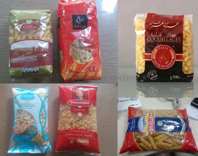 Automatic Vertical Granual Food Rice Salt Pasta Macaroni Plastic Bag Filling Weighing Sealing Packing Packaging Machine/Machinery (2022 New)