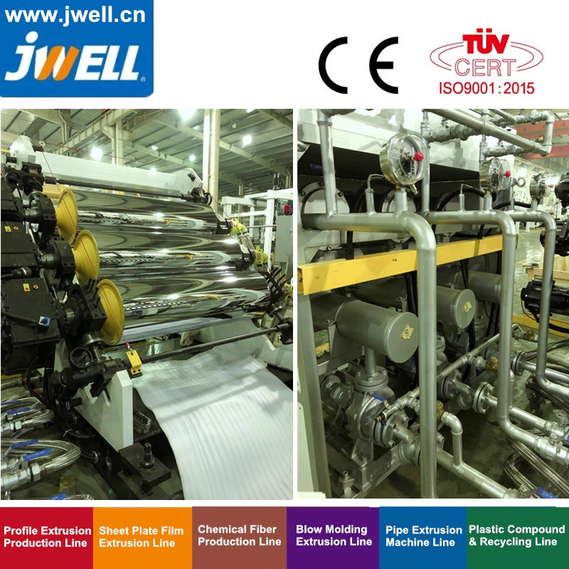 Jwell Pet Plastic Multi- Layers Sheet Recycling Agricultural Making Co-Extrusion Machine for Packing Decoration and Construction