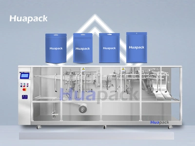 Automatic Premade Soap Detergent Sauce Ketchup Liquid Juice Doypack Spout Pouch Plastic Bag Rotary Sealing Filling Capping Packing Packaging Machine