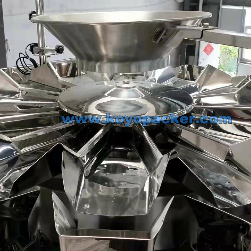 Automatic Multihead Weighting 1kg 5K Frozen Food Plantain Banana Chips French Fries Packing Machine for Packaging Chicken Legs Dumplings Meat Balls